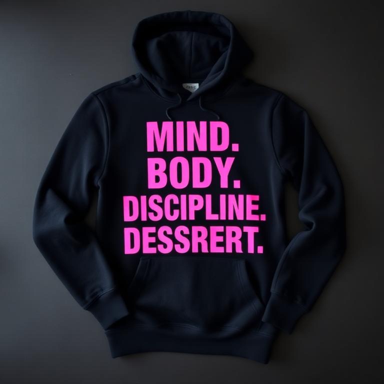 Mind. Body. Discipline. Dessert. Hoodie
